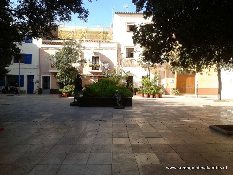 Binnenplein historische muur Hospitalet de'L Infante